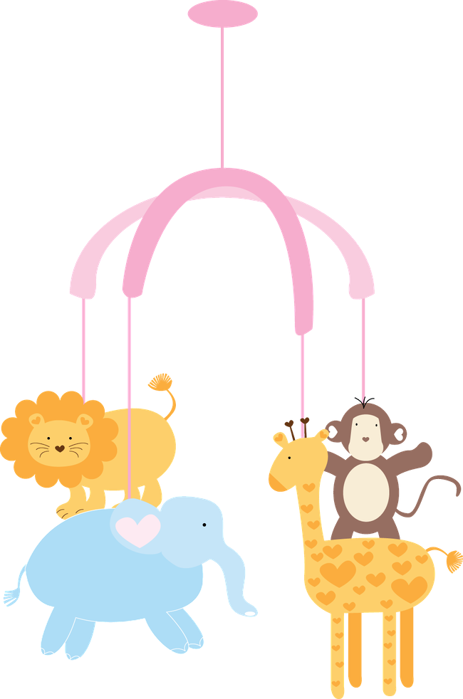 Mobile Clipart Toy Phone - Transparent Baby Mobile Clipart - Png Download (650x982), Png Download