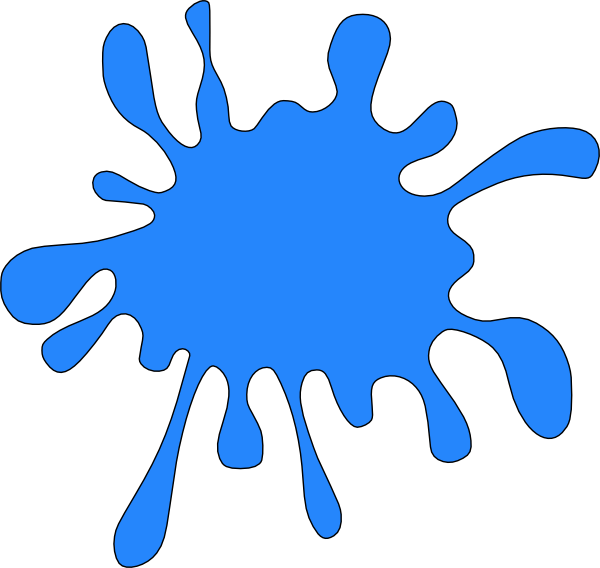 Blue Splat Svg Clip Arts 600 X 568 Px - Red Paint Splatter Clipart - Png Download (600x568), Png Download