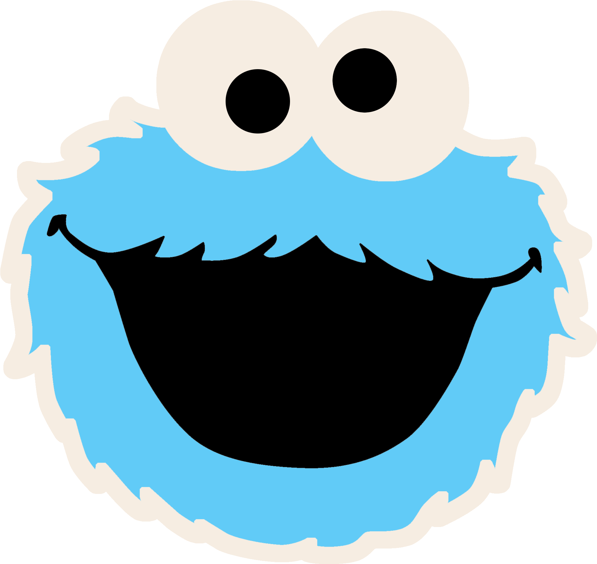 The Good Collective - Big Bird Sesame Street Character Faces Clipart (2000x2000), Png Download