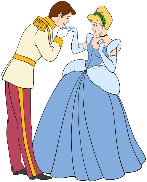 Presents Cinderella, Prince Charming - Cinderella Prince Charming Kiss Clipart (515x639), Png Download