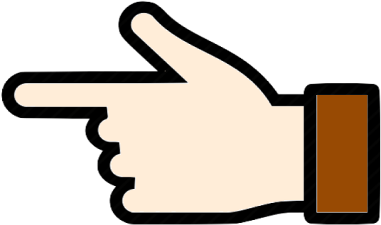 Click Here Finger Png - Fingers Pointing Icon Png Clipart (640x640), Png Download