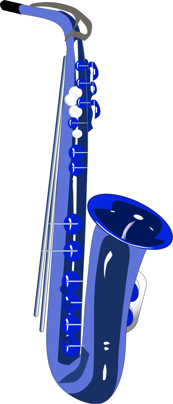 Saxophone Clip Art Saxophone Clipart Fans Blue Saxophone Clipart