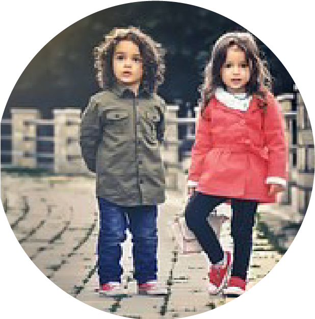Children's Clothing & Fashion Online Shopping Australia - Two Children Clipart (625x626), Png Download