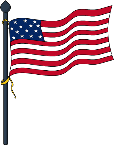 Flag Clipart Memorial Day Big Clipartcow - Memorial Day Flag Clipart - Png Download (600x630), Png Download