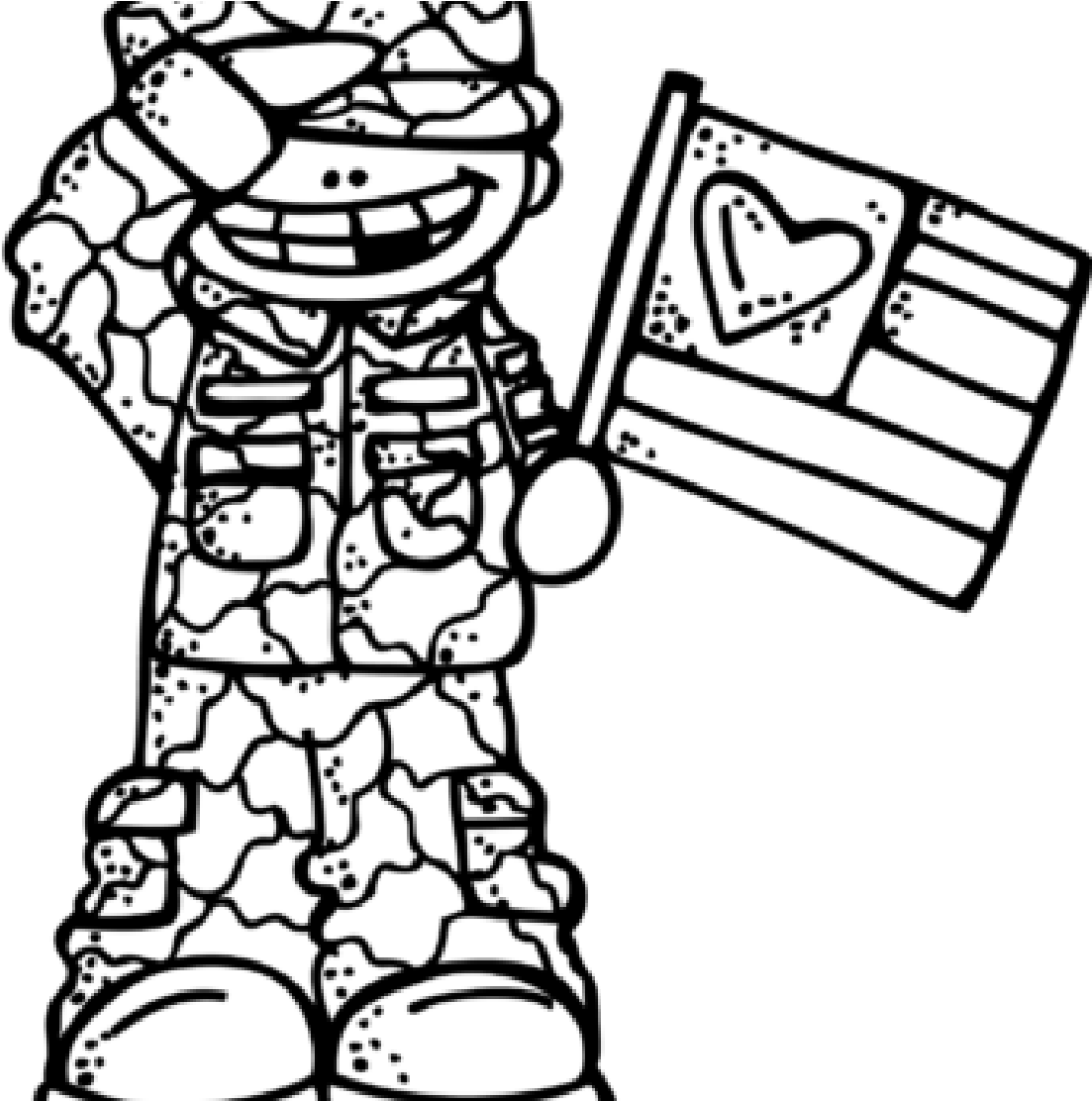 Jpg Black And White Library Clip Art Snowman Hatenylo - Veterans Day Clip Art Black And White - Png Download (1024x1024), Png Download