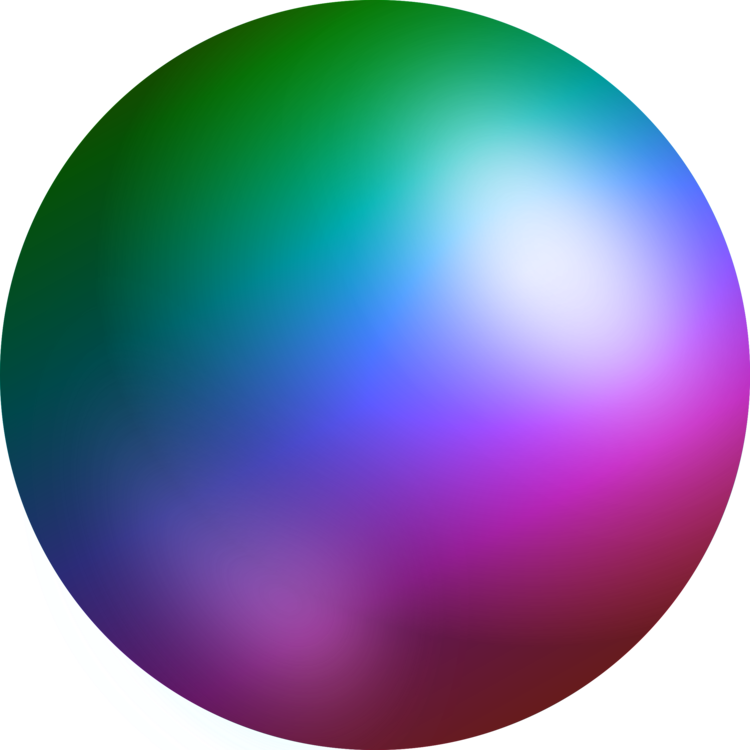 Sphere Crystal Ball Computer Icons Rainbow - Rainbow Sphere Png Clipart (750x750), Png Download