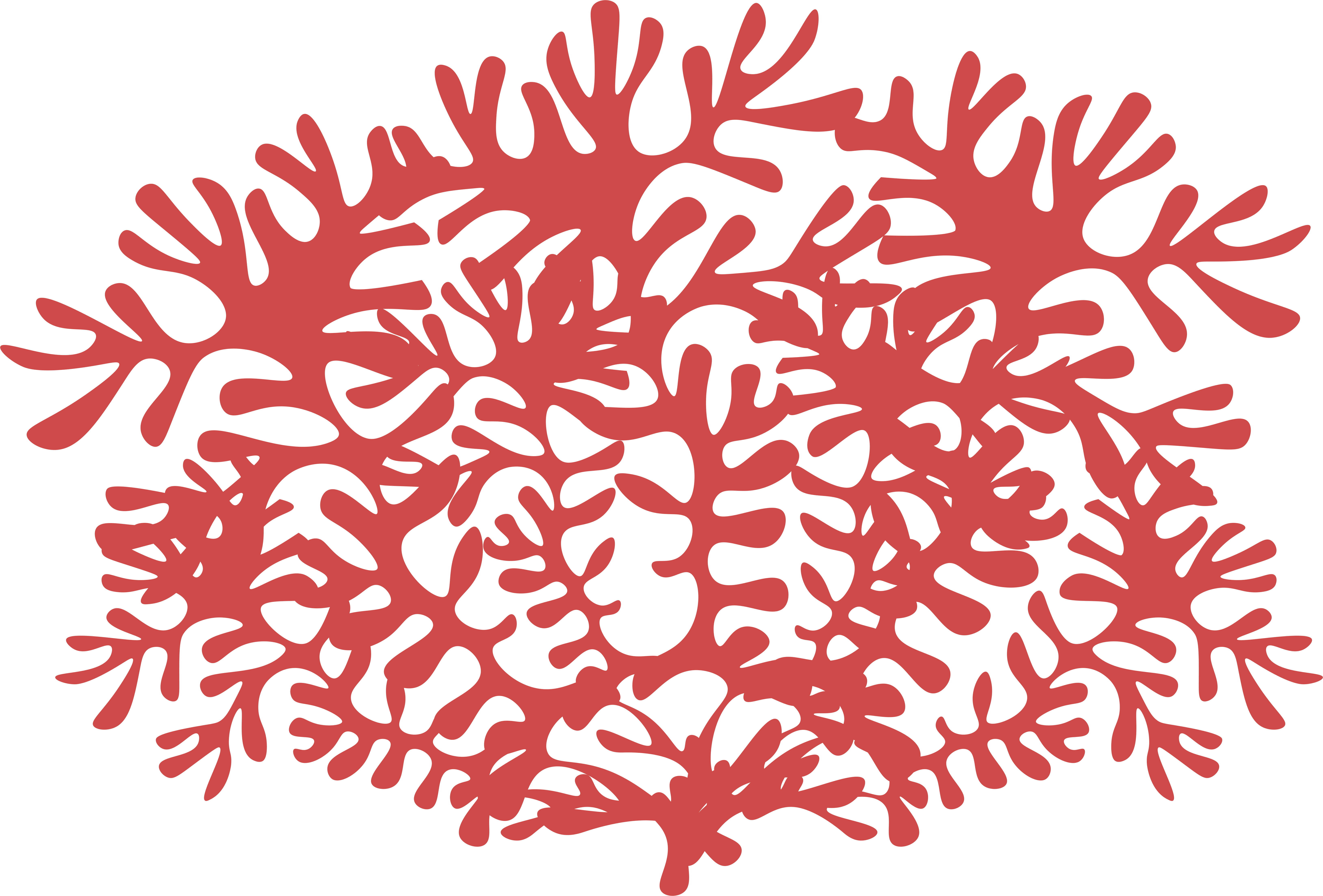 Seaweed Seaweed Alpha Coral - Illustration Clipart (6518x4416), Png Download