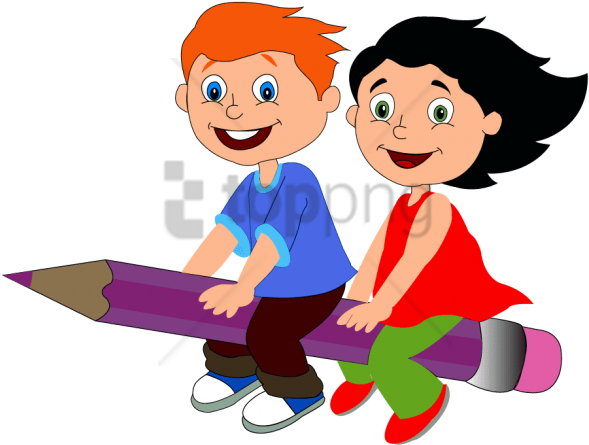 Free Png Download Children Vector Png Png Images Background - Prepare Kids For Exams Clipart (850x569), Png Download