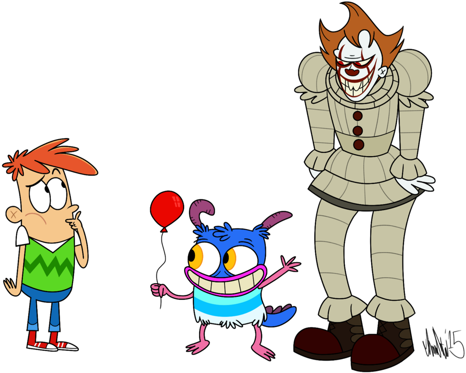 Mikey, Meet Pennywise By Theiransonic - Cartoon Clipart (962x769), Png Download