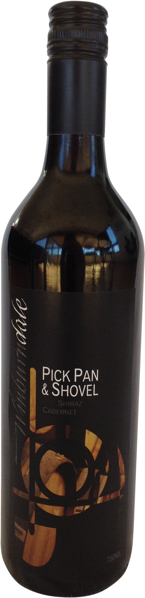 Winburndale Pick Pan & Shovel Shiraz Cabernet - Wine Bottle Clipart (1600x2000), Png Download