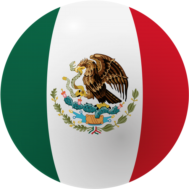 Mexico Round Flag - Mexican Flag Backgrounds For Powerpoint Clipart (866x650), Png Download