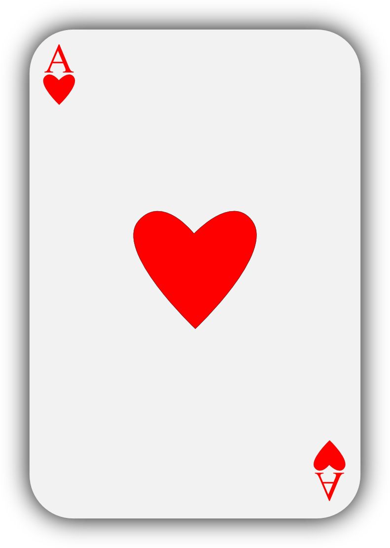 As De Corazones Png - Carta 1 De Corazones Clipart (791x1111), Png Download