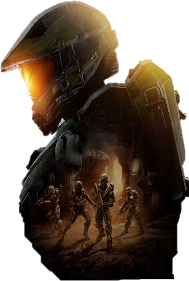 Halo 5 Master Chief - Halo 5 Clipart (642x953), Png Download