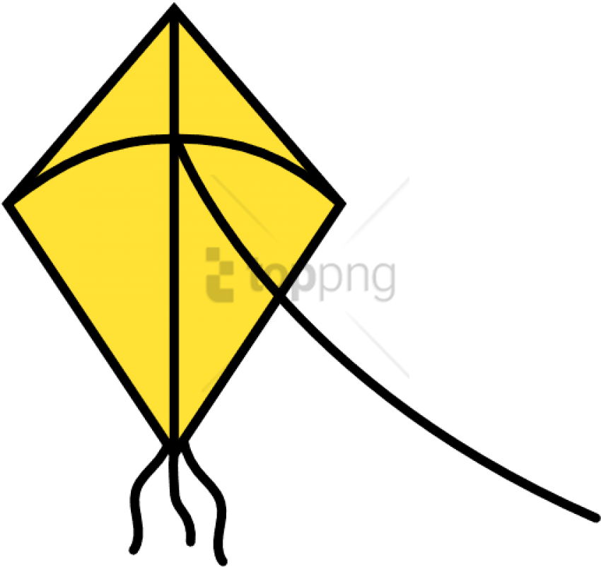 Free Png Comet Icon - Yellow Kite Clipart Png Transparent Png (850x802), Png Download