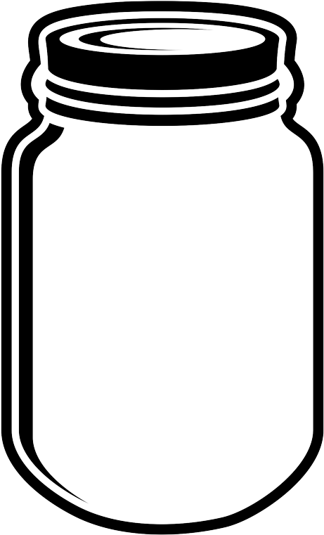 Vector Black And White Stock Guatemalan Cotton Coffee - Svg File Silhouette Svg Mason Jar Clipart (461x761), Png Download