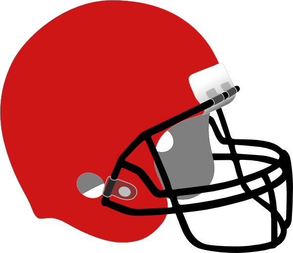 Red Football Helmet Clipart - Png Download (600x519), Png Download