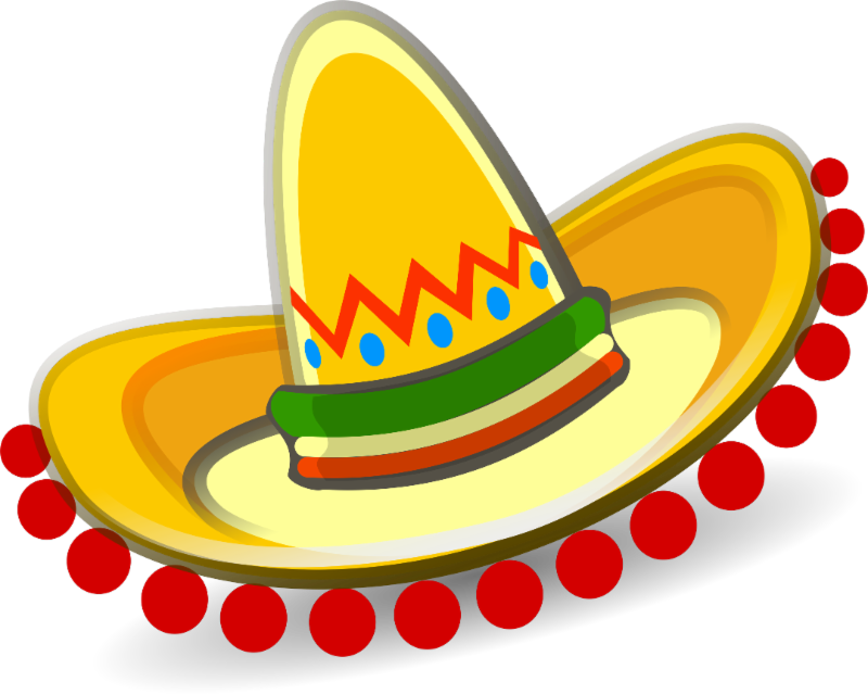 Cinco De Mayo Shabbat Dinner - Sombrero Clipart - Png Download (800x639), Png Download
