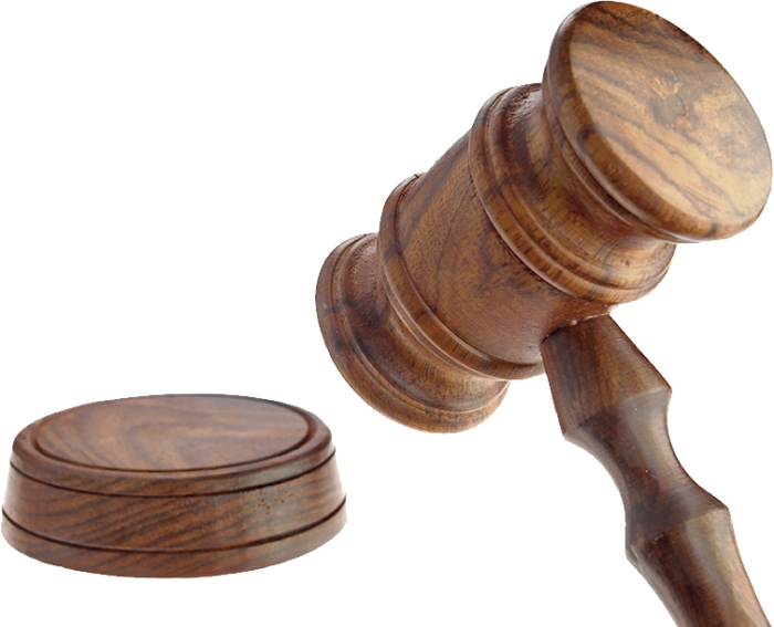 Gavel Png - Judge Hammer Table Clipart (700x567), Png Download