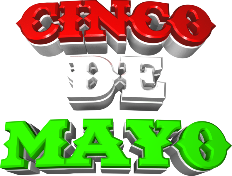 Cinco De Mayo 3d Clipart (792x600), Png Download