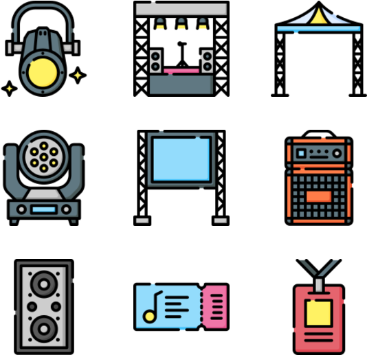 Music Festival Clipart (600x564), Png Download