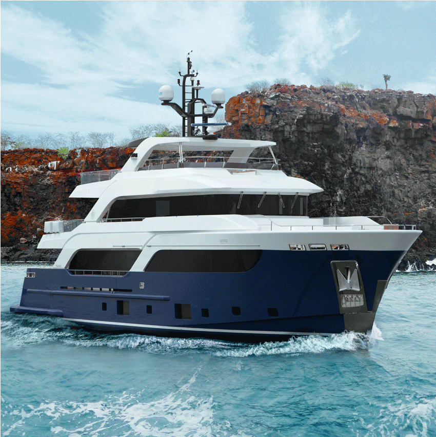 Acciaio Encloses All The Features Of The Cdm Production - Luxury Yacht Clipart (2100x1270), Png Download