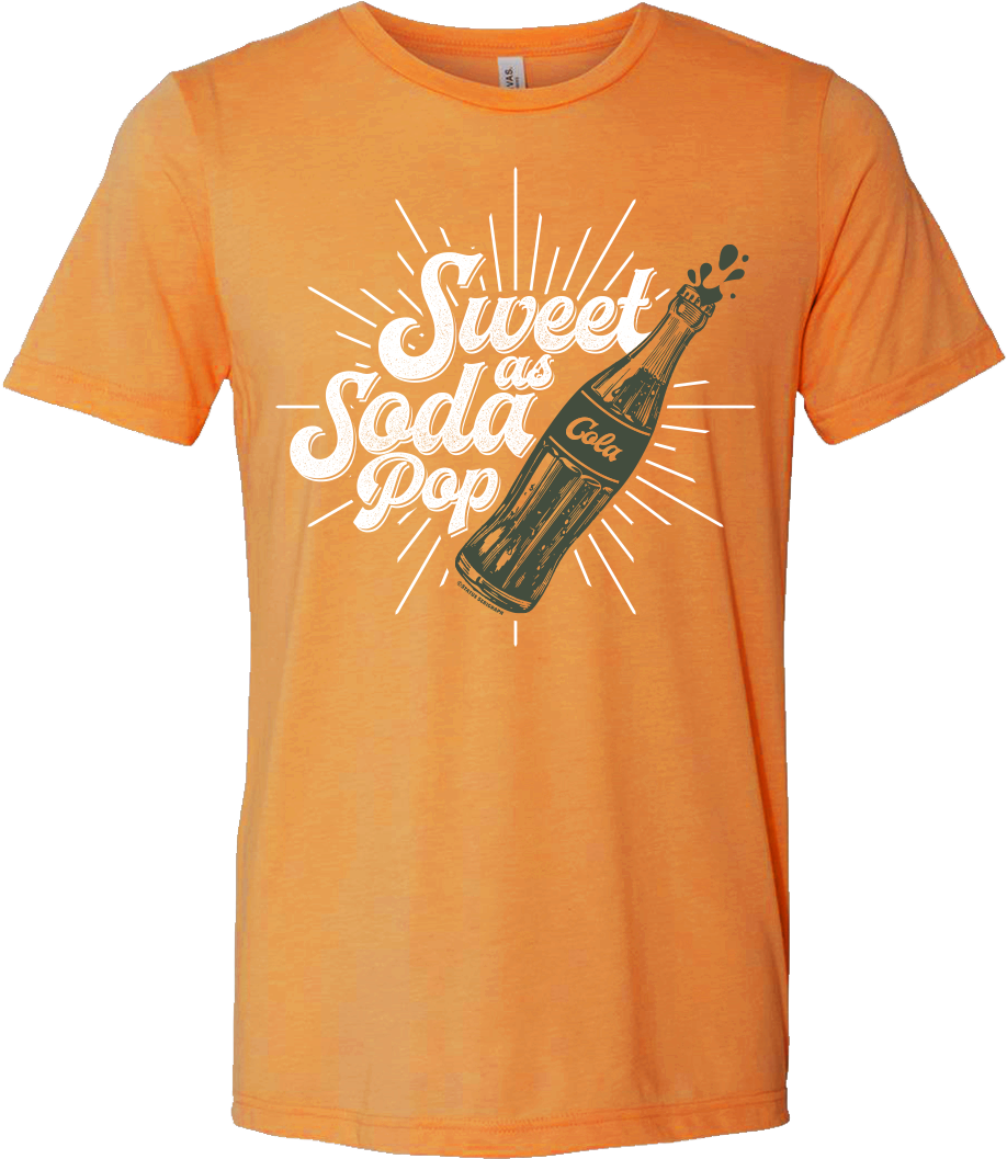 Sweet As Soda Pop T-shirt - Active Shirt Clipart (918x1057), Png Download