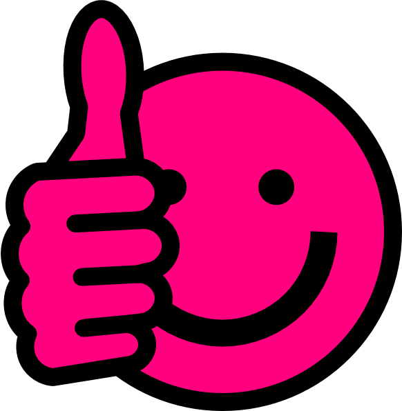 Svg Black And White Download Hot Pink Up Clip Art At - Green Thumbs Up Emoji - Png Download (582x596), Png Download