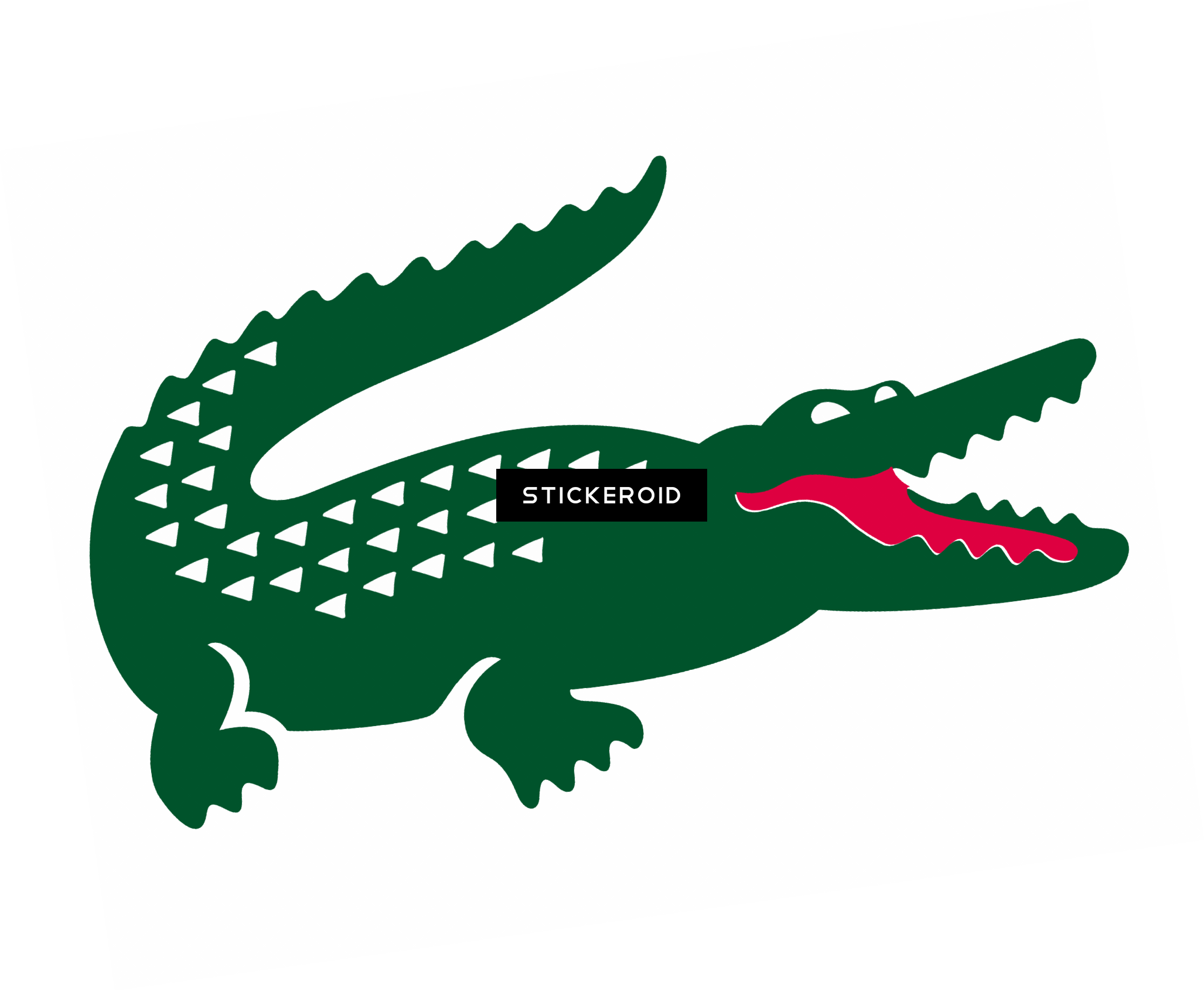 Green And White Logo Alligator , Png Download - Crocodile Logos Clipart (2055x1691), Png Download