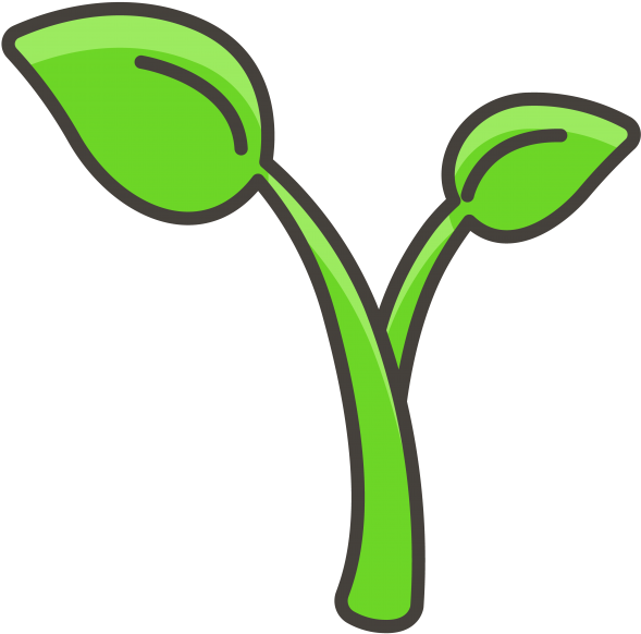 Seedling Emoji Icon - Icon Clipart (866x650), Png Download