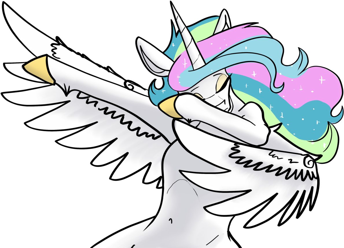 Alicorn, Arm Hooves, Artist - Pony Dab Drawing Clipart (1189x858), Png Download