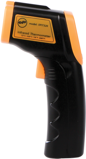 Infrared Thermometer - Handgun Clipart (700x1100), Png Download