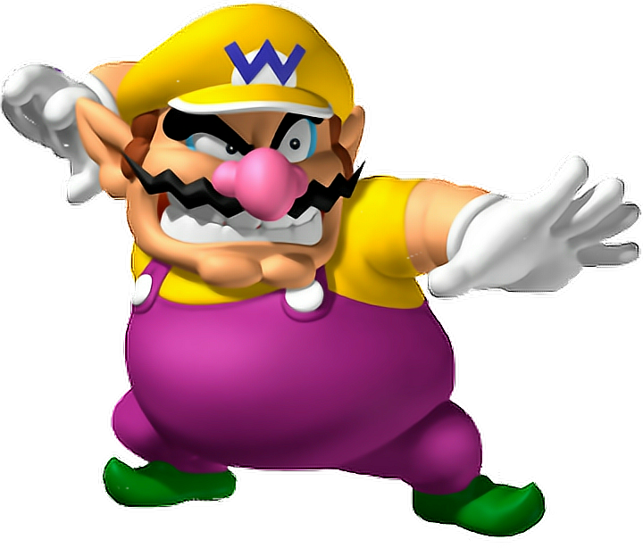 #wario #waluigi #mario #supermario #nintendo #freetoedit - Warrior De Mario Bros Clipart (720x614), Png Download