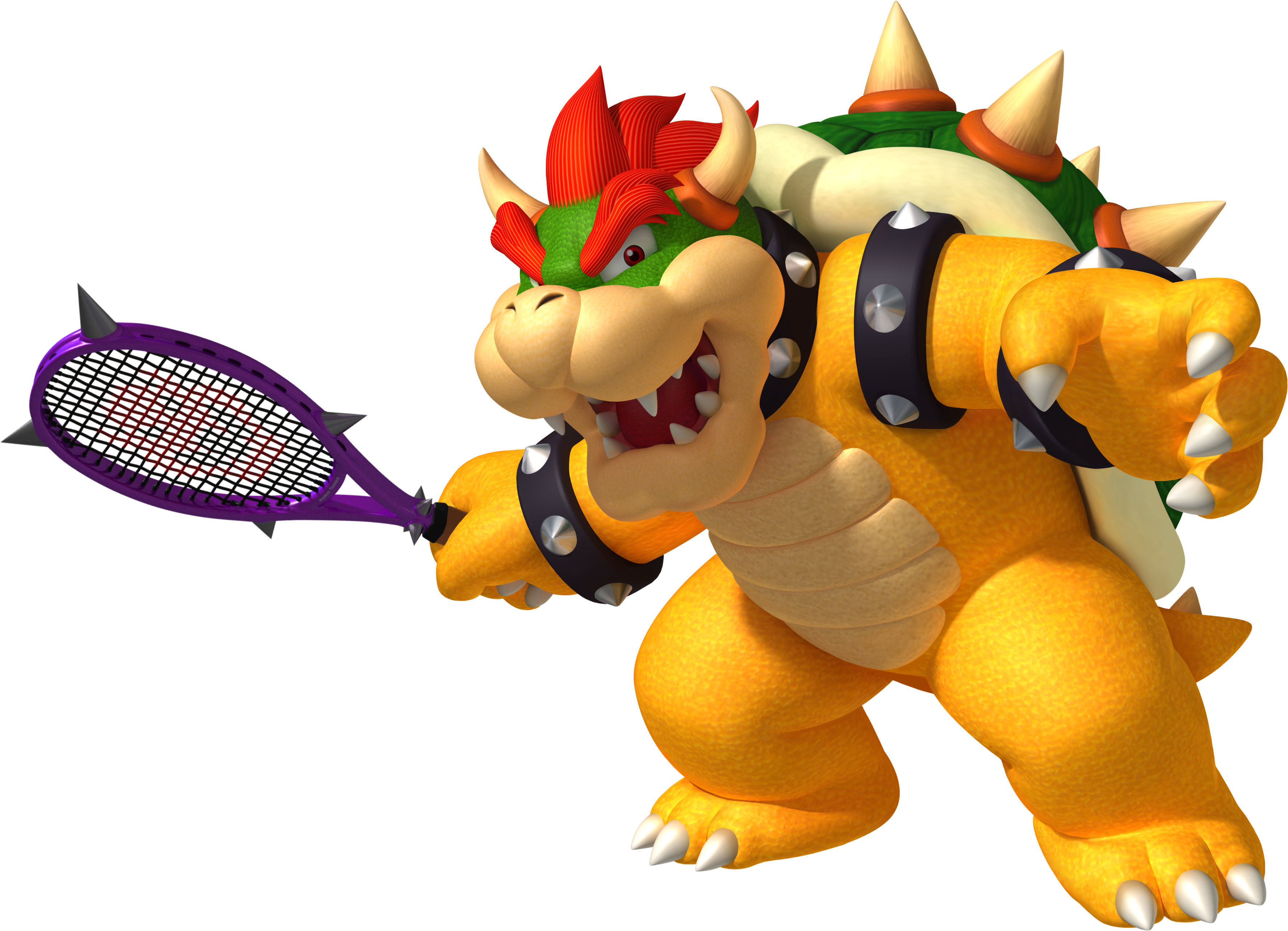 Bowser, Mario, Mario Luigi Bowser S Inside Story, Fictional - Bowser Mario Tennis Aces Clipart (3543x2562), Png Download