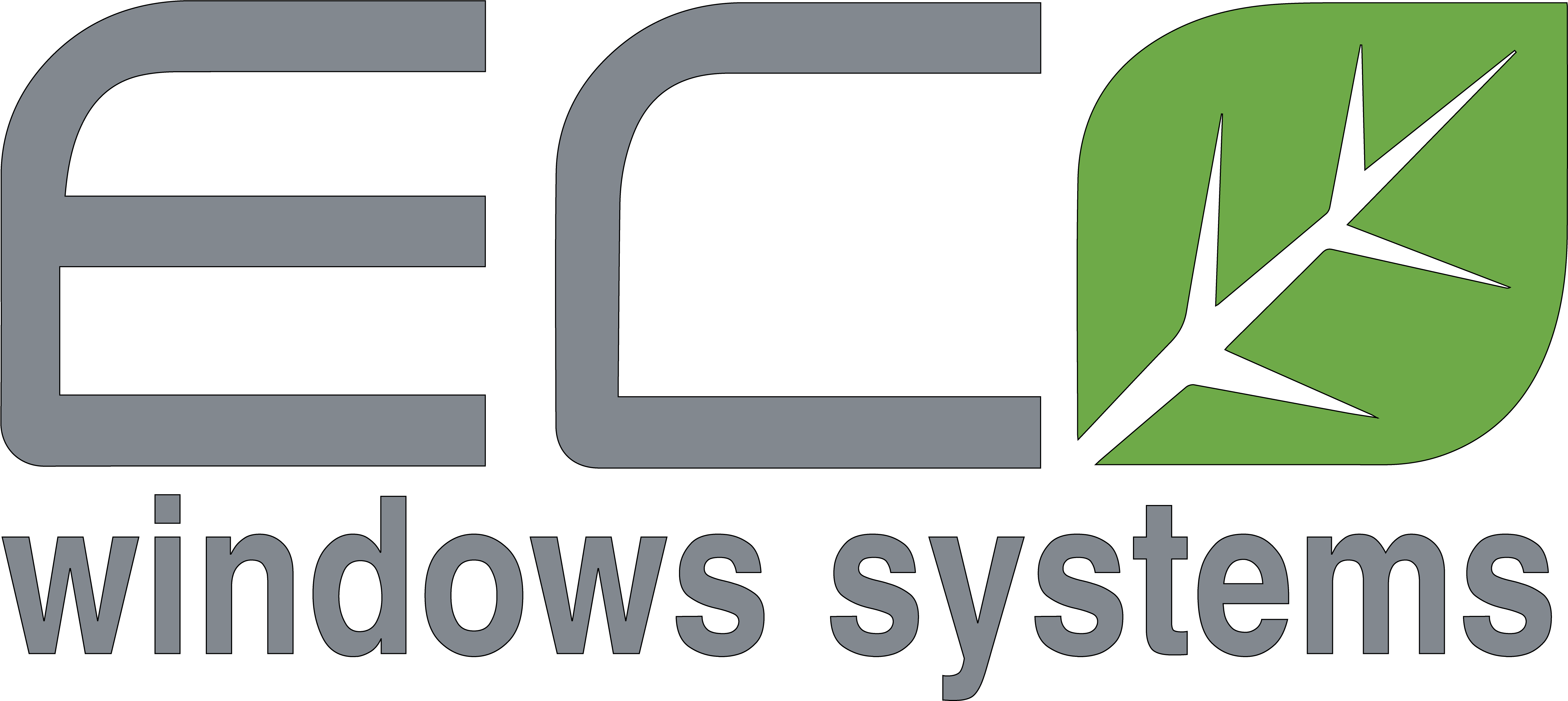 Eco Window Systems - Eco Window Systems Logo Clipart (5959x2680), Png Download