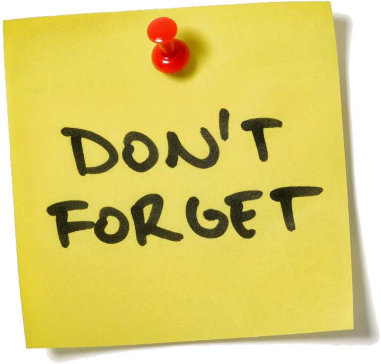 Don T Forget Clipart Post It Note - Paper - Png Download (800x755), Png Download