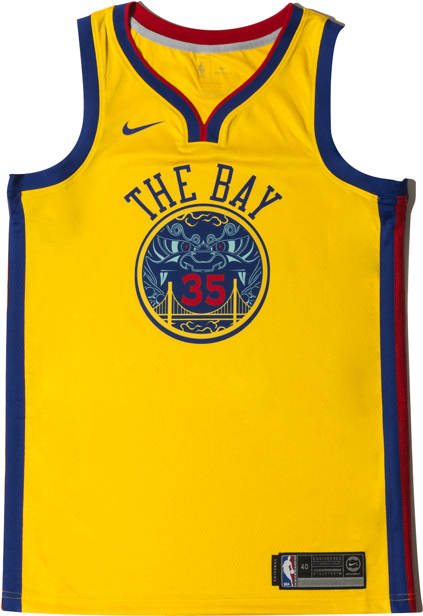 Kevin Durant City Edition Swingman - Golden State Warriors Clipart (1333x2000), Png Download