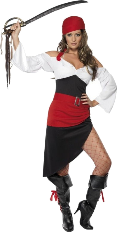 Pirate - Aikuisten Naamiaisasu Merirosvo Clipart (500x793), Png Download