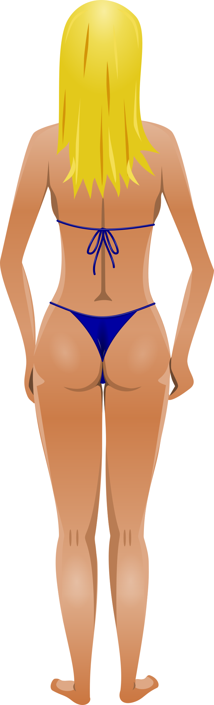 This Free Icons Png Design Of Young Lady - Light Skin Clipart (729x2400), Png Download