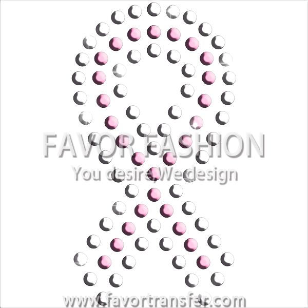 Pink Ribbon Breast Cancer Awareness Products Iron On - Graphic Design Clipart (600x600), Png Download