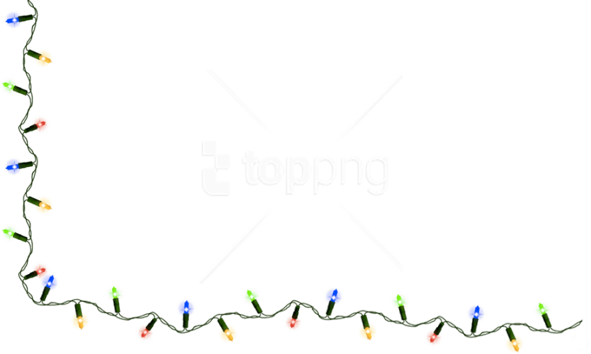 Free Png Christmas Lights Png Images Transparent - Christmas Lights Transparent Background Clipart (850x509), Png Download