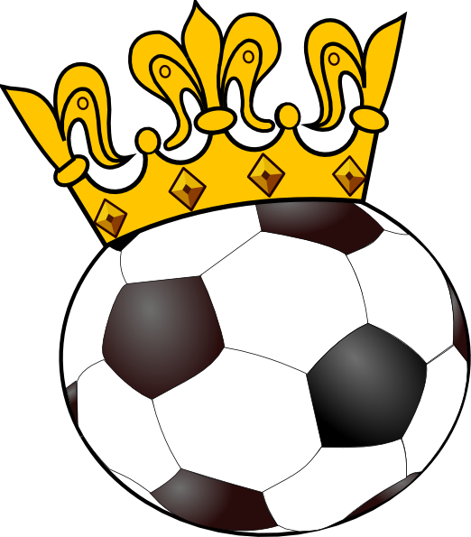 Soccer Ball With Crown Clip Art At Clkercom Vector - Soccer Ball Clip Art - Png Download (522x595), Png Download