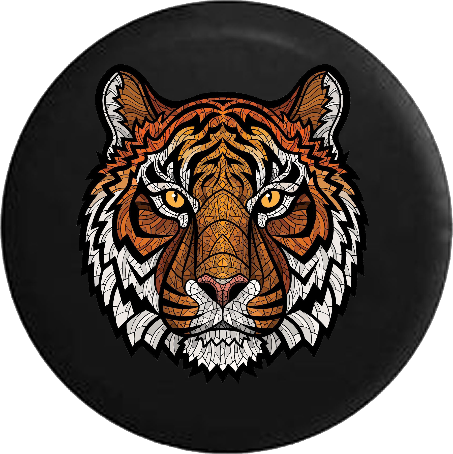 Tiger Stripes Png - Tiger Ornate Clipart (1797x1800), Png Download