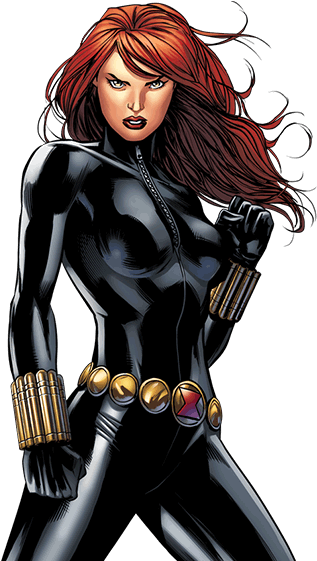 Vedova Nera Png - Black Widow Comic Png Clipart (600x600), Png Download
