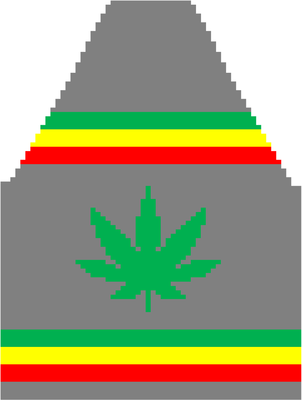 Pot Leaf Sweater Pattern - Emblem Clipart (1047x1280), Png Download