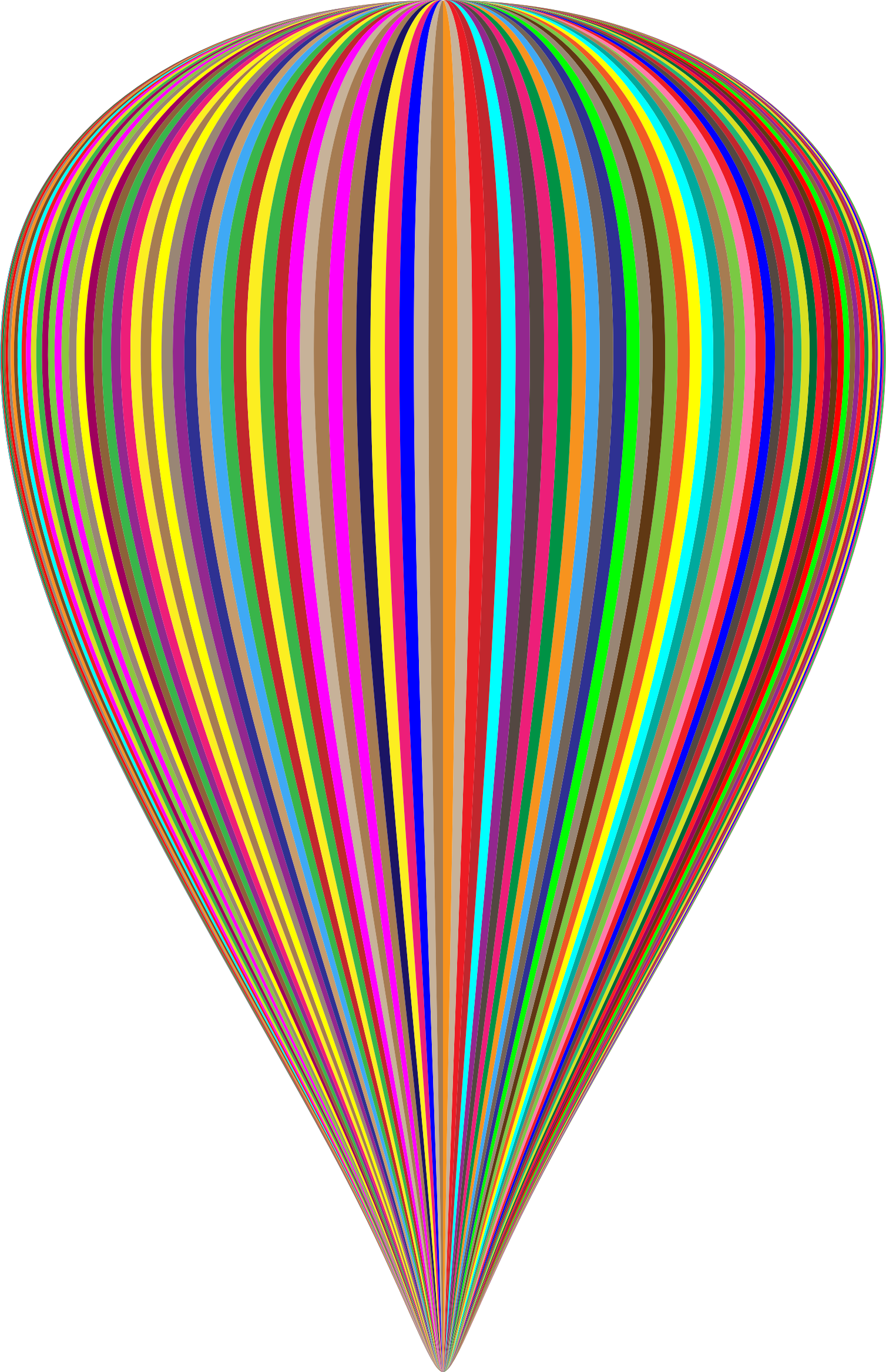 This Free Icons Png Design Of Colorful Striped Balloon - Balloon Clipart (1508x2336), Png Download