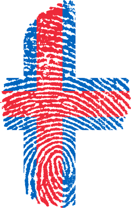 Faroe, Islands, Flag, Fingerprint, Country, Pride - Chile Flag Png Clipart (455x720), Png Download