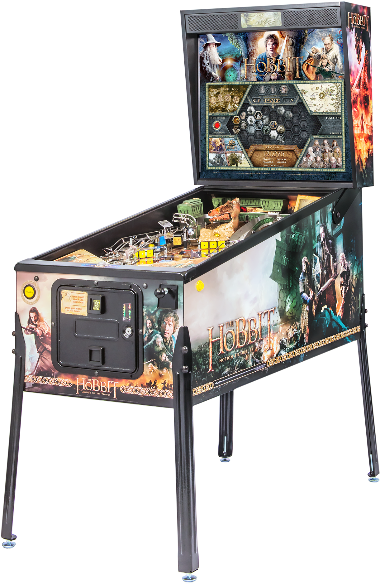 Hobbit Pinball Black Arrow , Png Download - Hobbit Pinball Black Arrow Clipart (1220x1873), Png Download