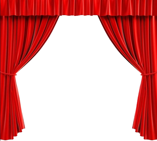 Curtains Png - Stage Curtains Clipart Transparent Png (649x584), Png Download