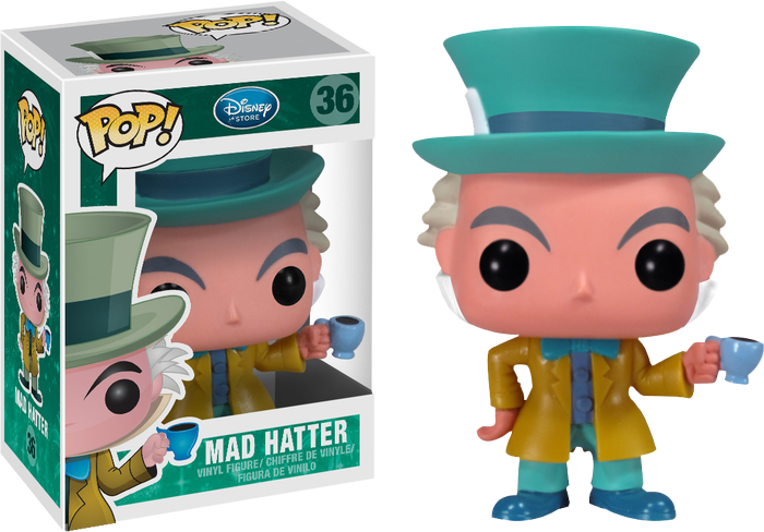 Pop Disney Alice In Wonderland Mad Hatter - Funko Pop Disney Alice In Wonderland Clipart (700x488), Png Download