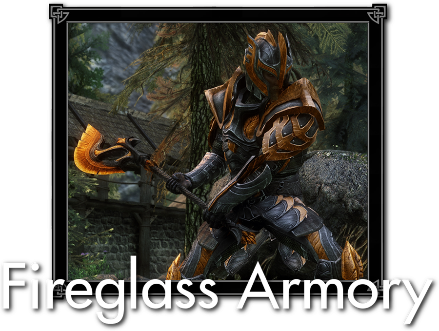 Fireglass Armory Special Edition - Skyrim Glass Elven Armor Mod Clipart (900x679), Png Download